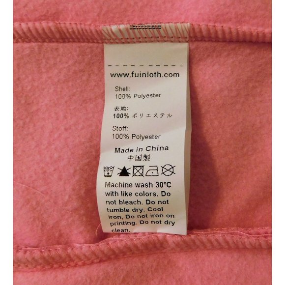 Fuinloth Fleece Vest XL Pink Sleeveless Zipper Pockets Polyester Soft NEW - Picture 8 of 8